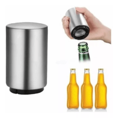 Destapador de Botellas Magnético Automático | Abridor de Cerveza de Acero Inoxidable
