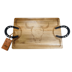 Tabla Herradura Wayu Mediana – Estilo rústico para tus asados con carácter