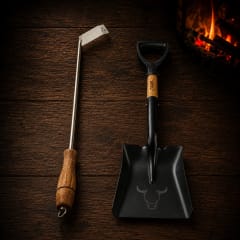 Pack Herramientas para Parrilla Wayu | Pala Carbonera + Atizador BBQ