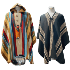 Poncho Artesanal de Alpaca – Tradición y Calidez Chilena