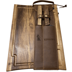 Set Parrillero Tabla + Cuchillo y Pincho Kangkawe – Todo lo que necesita un buen asador