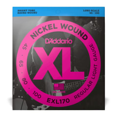 CUERDAS BAJO ELECTRICO 4 CUERDAS EXL170 DADDARIO