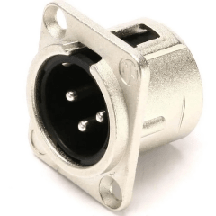 Santo Angelo Conector XLR Macho Chasis P3MNN01