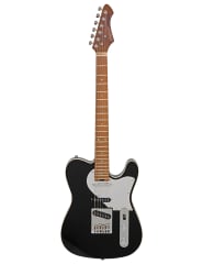 Aria Pro II Telecaster Black Aluminium 615-GTR