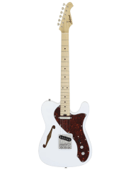 Guitarra eléctrica Aria Pro II Semihollow TEG Telecaster White