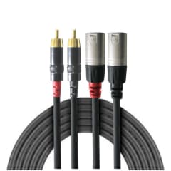 REAN Cable XLR Macho a RCA 1.5MT NRA-140-0110-015