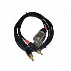 CABLE ESTEREO XLR MACHO A RCA 1.5 MT NRA-0110-015