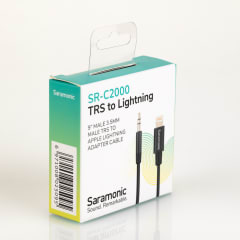 Saramonic SR-C2000 Cable adaptador plug 3.5mm TRS a lighting iOS
