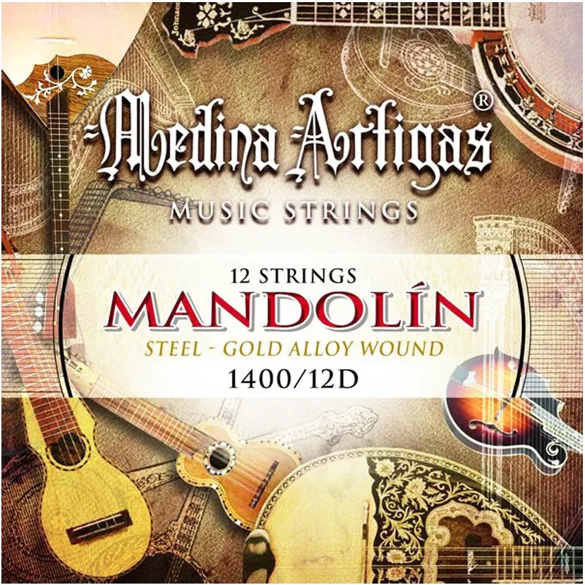 Set 12 Cuerdas mandolina Medina Artigas1