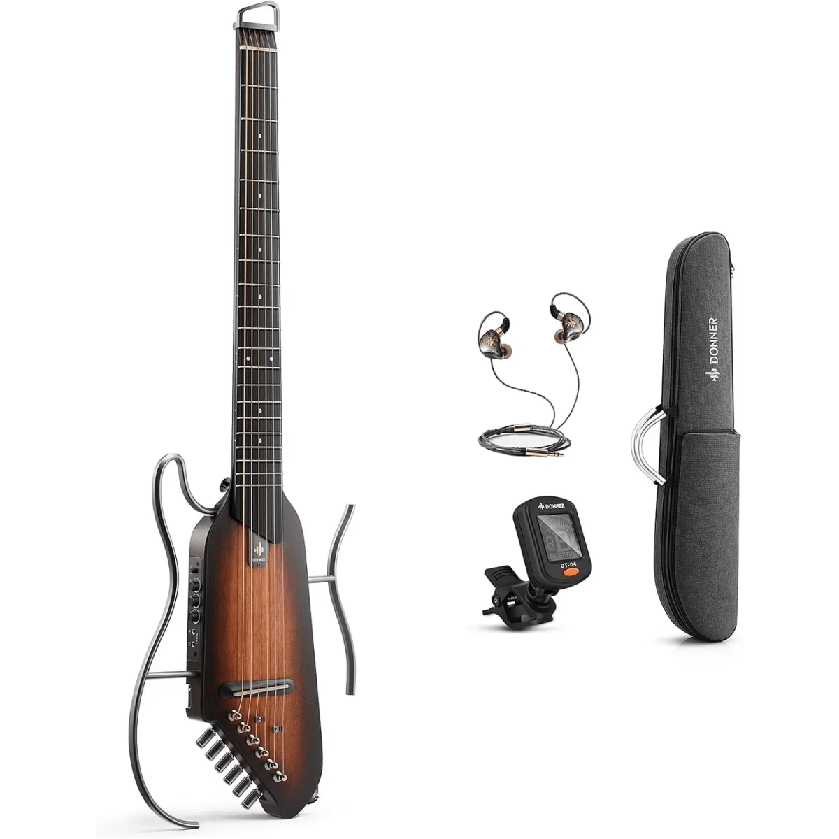 Guitarra Electroacústica Hush-I Sunburst Donner EC17831