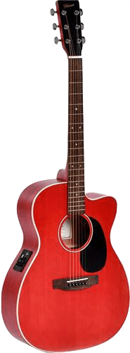 Ditson by Sigma Guitarra Electroacustica 000C-10E Trans Red1