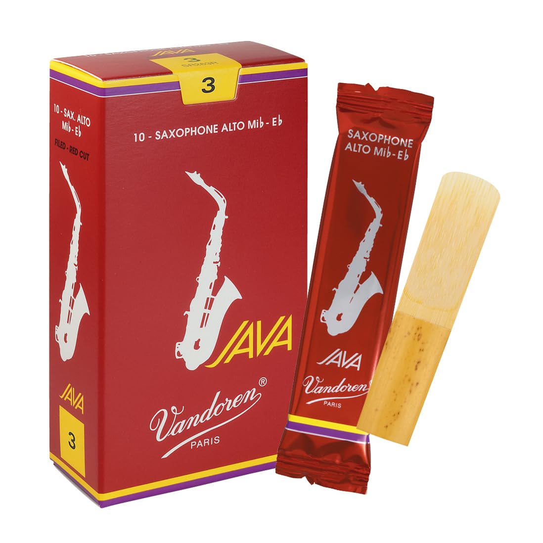 Vandoren Caña Saxo Alto JAVA RED N 3.0 SR263R1