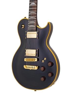 Aria Pro II Guitarra Eléctrica PEF80 L Paul Black TOP1