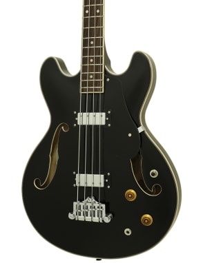 Aria Pro II Bajo Eléctrico Semi-Hollow TAB Classic Black1