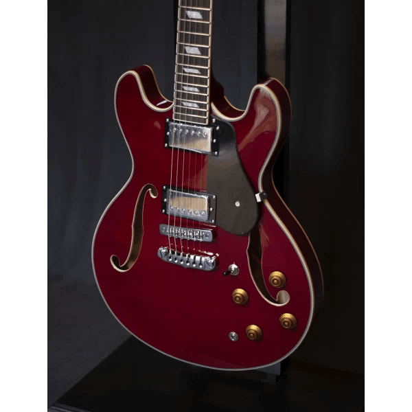 Aria Pro II Guitarra Eléctrica Semi-Hollow TA-CLASS 335 Style | Color: Wine Red2