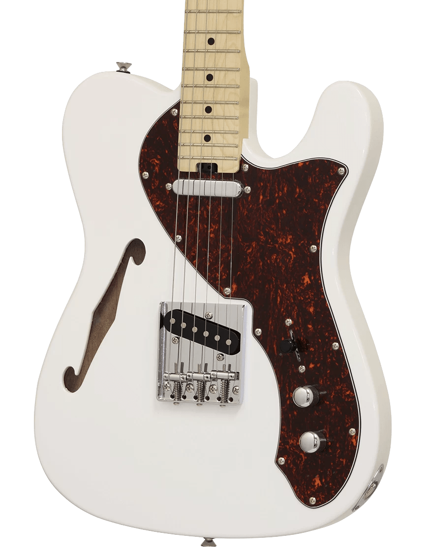 Guitarra eléctrica Aria Pro II Semihollow TEG Telecaster White2