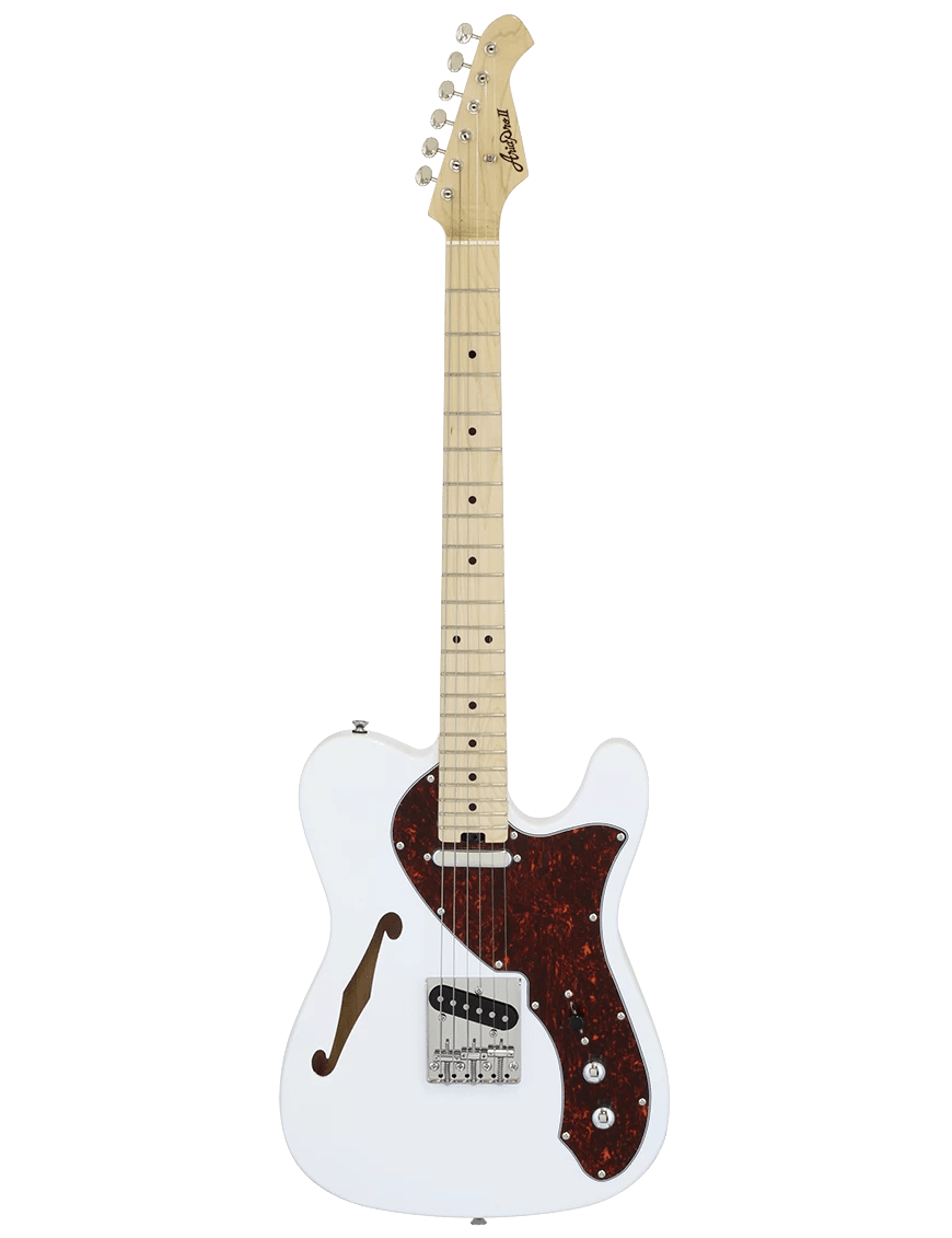 Guitarra eléctrica Aria Pro II Semihollow TEG Telecaster White1