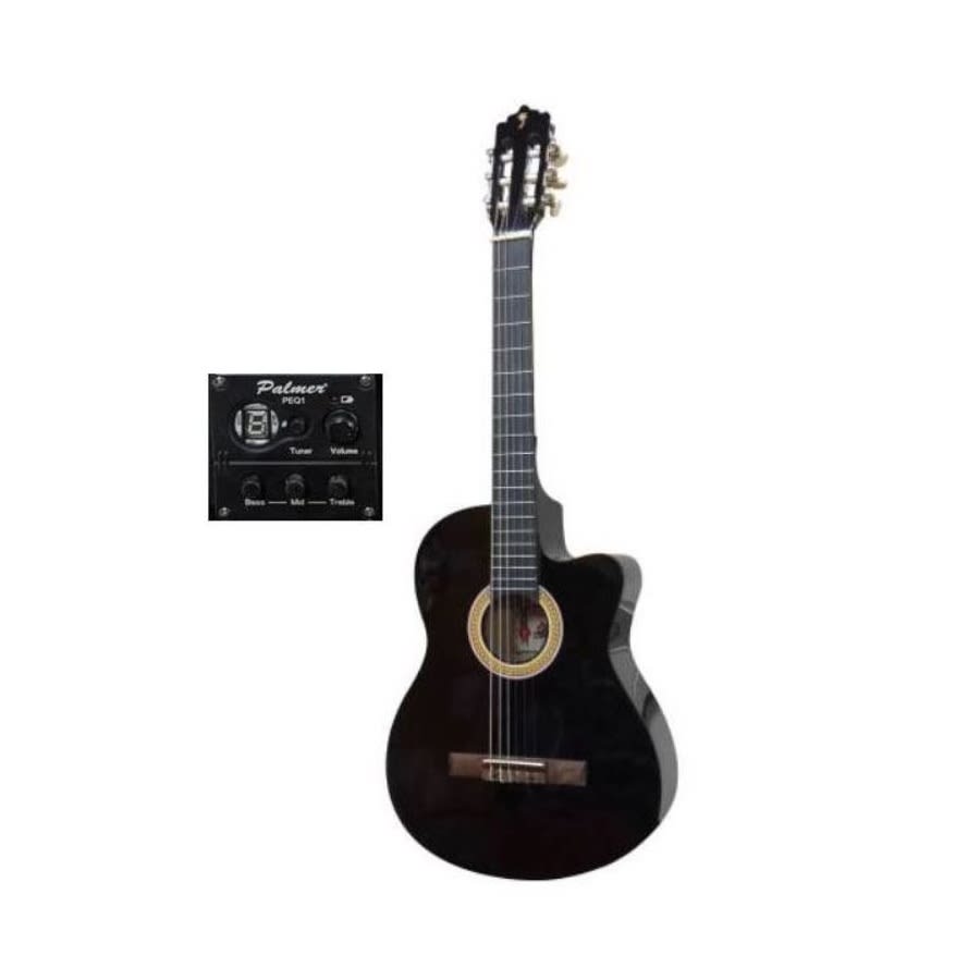 Palmer PC13CEQ-PEQ1-BK Guitarra Acústica Clásica Negra1