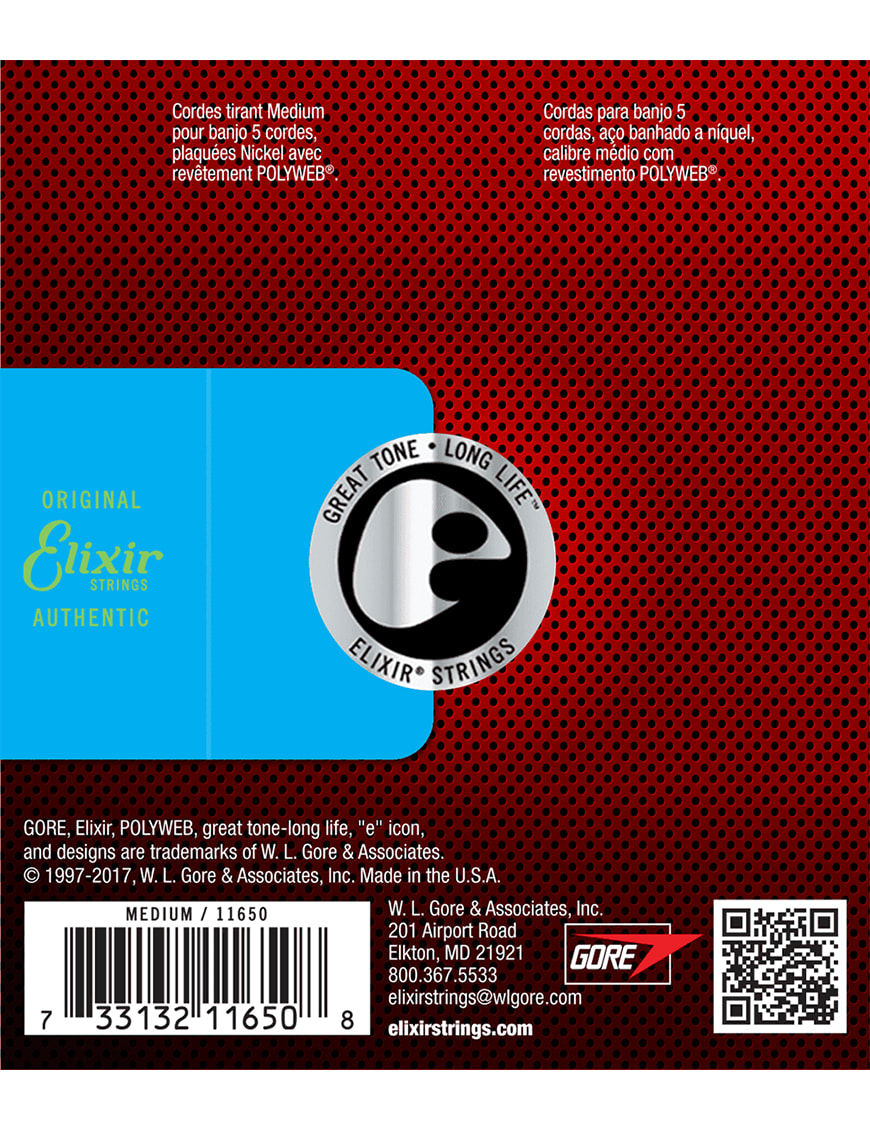 Elixir Set Banjo Americano 10-23 medium 116501