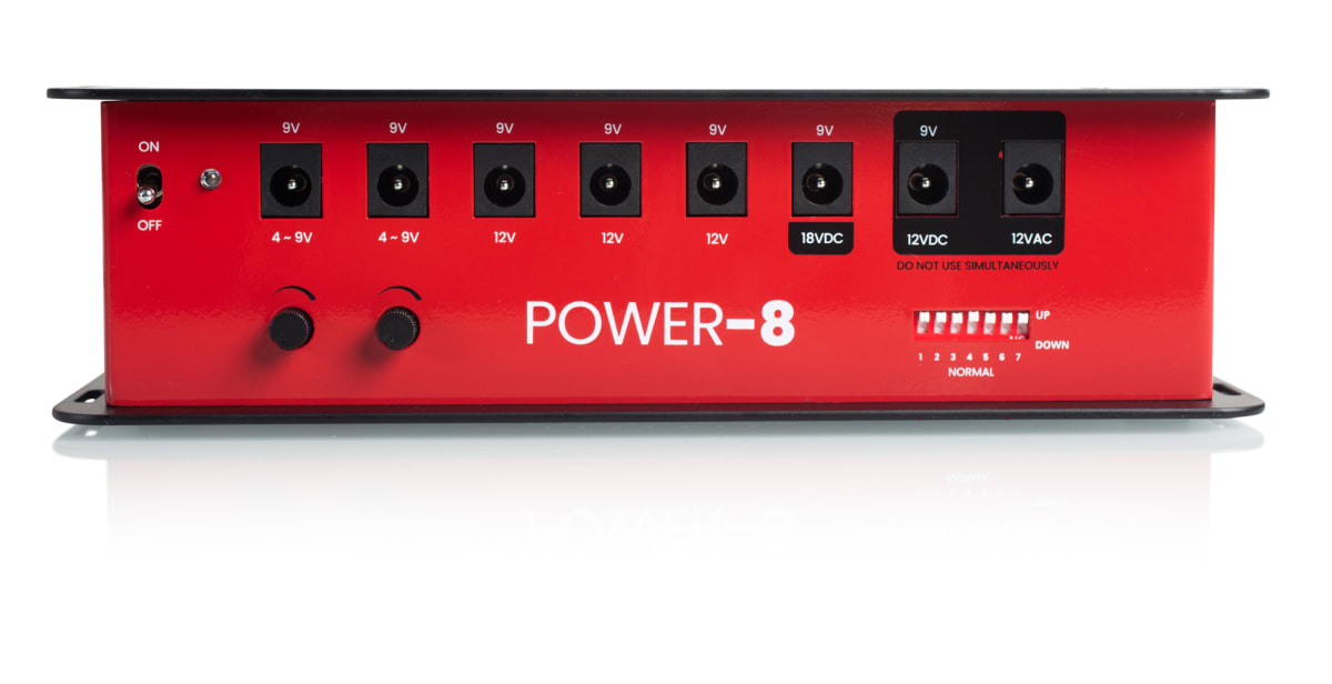Fuente de alimentación de pedalera con 8 salidas aisladas2