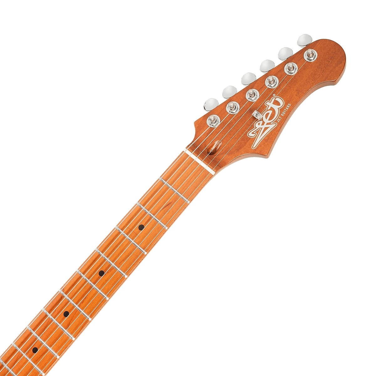 Jet Guitars JS-300 BGD Stratocaster SSS Burgundy Pink2