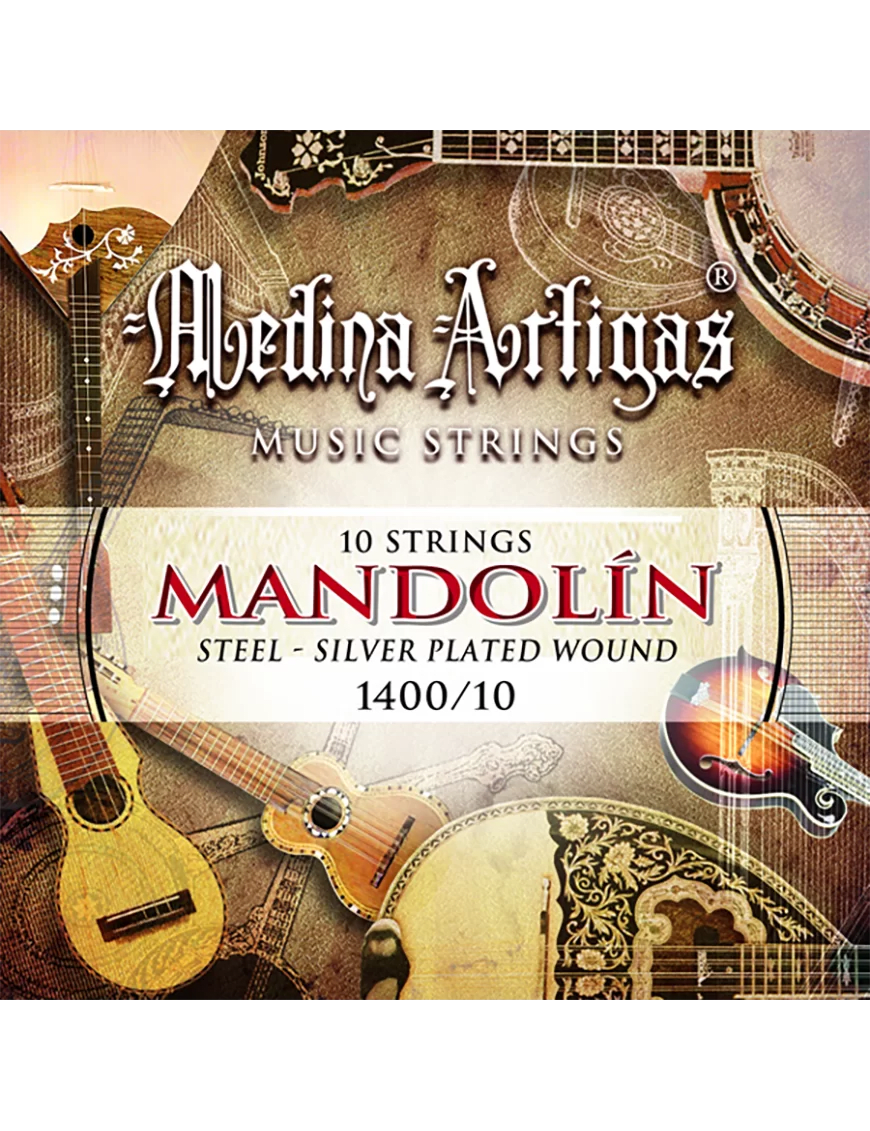 Set 10 Cuerdas mandolina Medina Artigas1