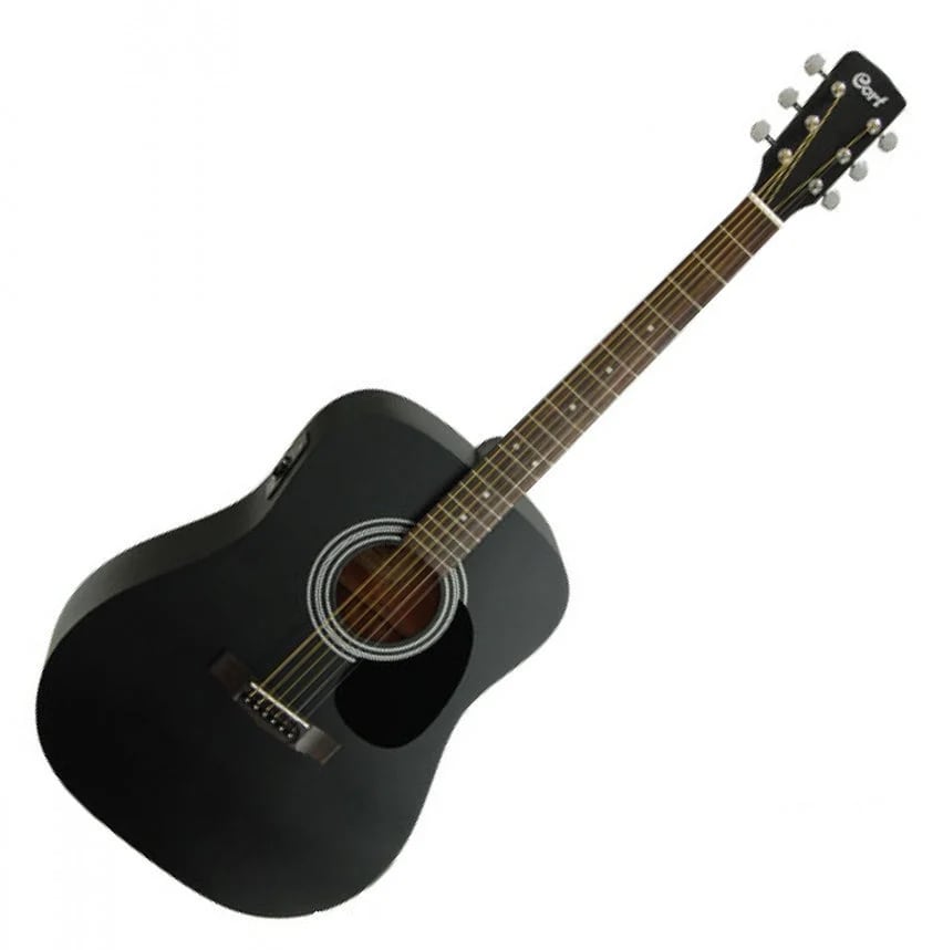 Guitarra Folk Cort AF510E-BKS1