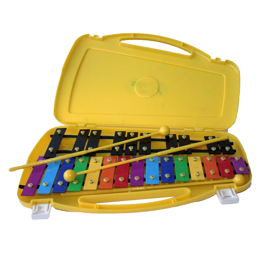 Metalófono Allegro Amarillo Cromático 25 notas All25Sd1