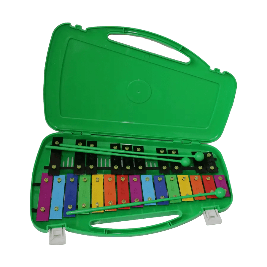 Metalófono Allegro Verde Cromático 25 notas1