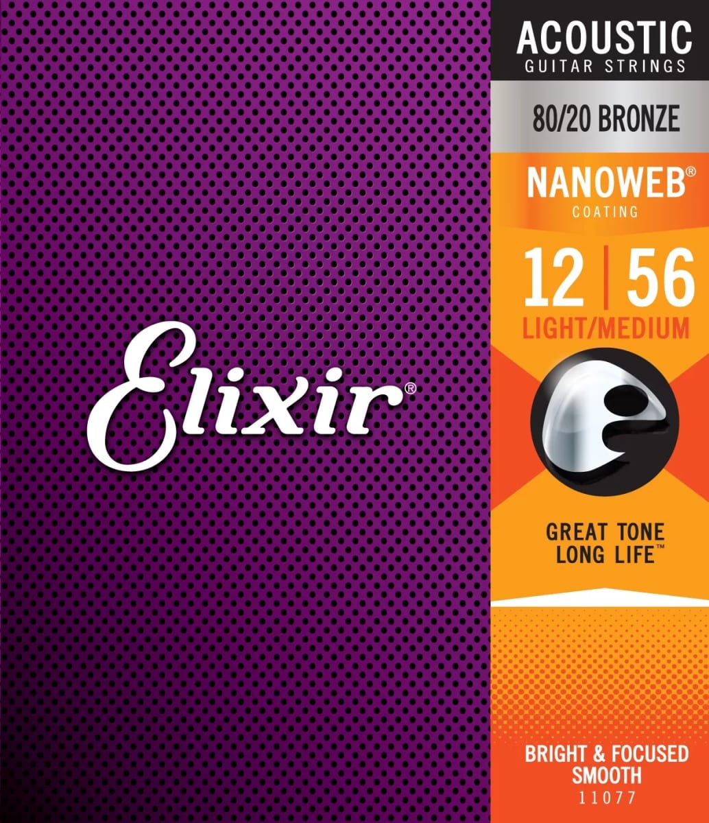 Elixir 11077 Acoustic Nanoweb 012-0561