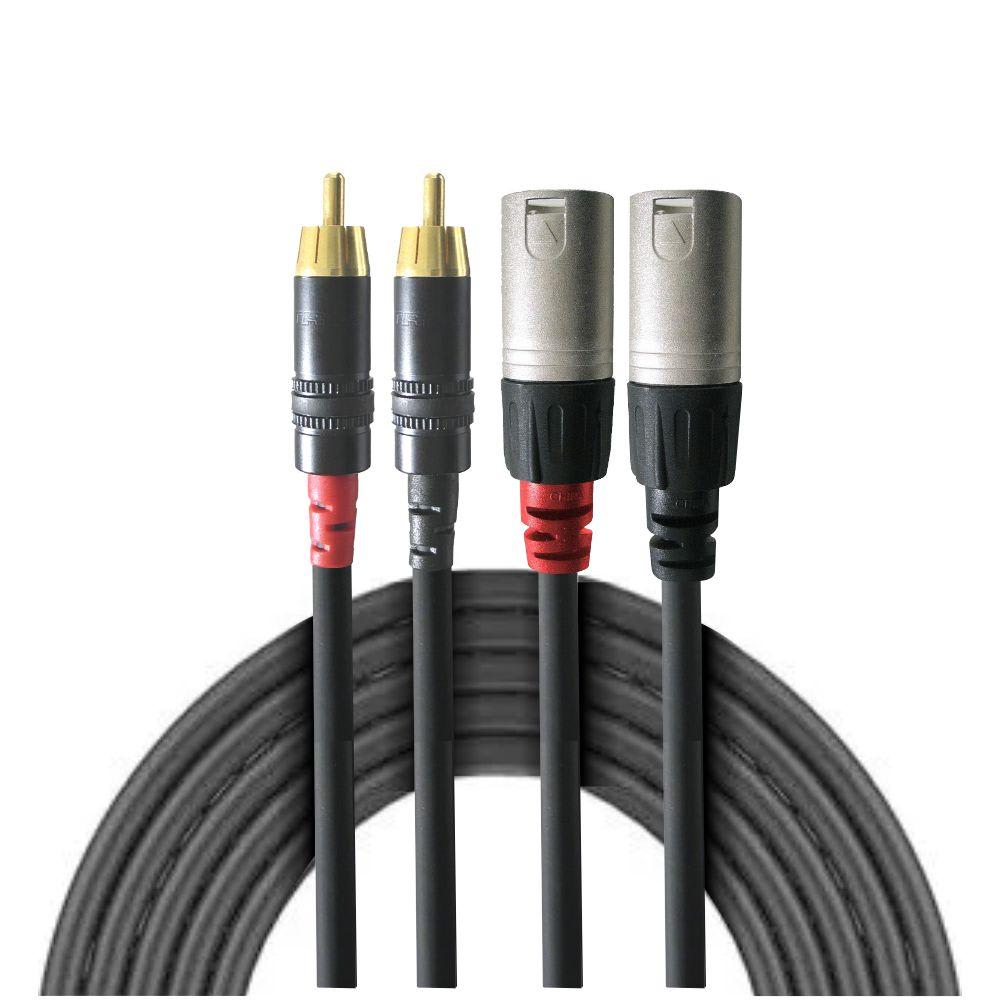 REAN Cable XLR Macho a RCA 1.5MT NRA-140-0110-0151