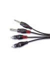 OFC AC16 2mt 2 Plug 1/4 a 2 RCA Santo Angelo Cable Audio1
