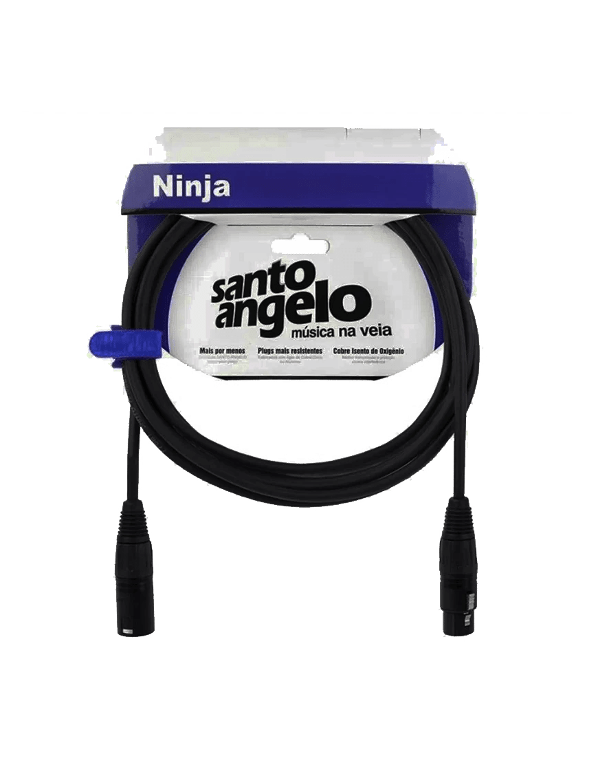OFC ANGEL-LW BK 7.62M XLR-XLR Santo Angelo Cable Micrófono1
