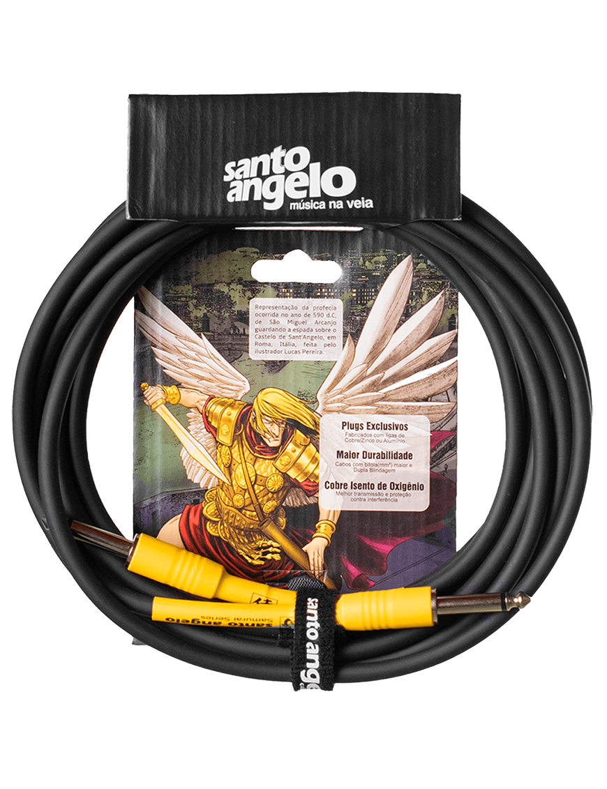 SAMURAI 4.57M Plug Santo Angelo Cable Guitarra1