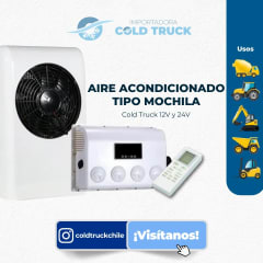 EQUIPO DE AIRE ACONDICIONADO 100% ELECTRICO 12V . KIT COMPLETO MODELO 1  DE MOCHILA