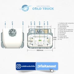 EQUIPO DE AIRE ACONDICIONADO 100% ELECTRICO 12V . KIT COMPLETO MODELO 1  DE ESCOTILLA