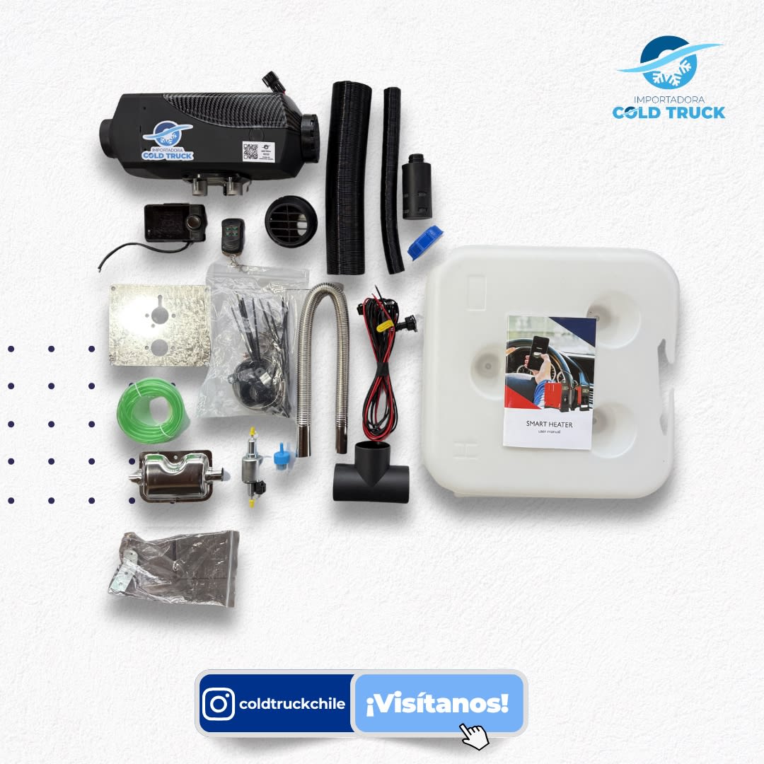 KIT DE CALEFACCION ESTACIONARIA 2KW  12V24V NEGRAS CON BLUETOO/APLICACIÓN 34X11.5X11.5CM1