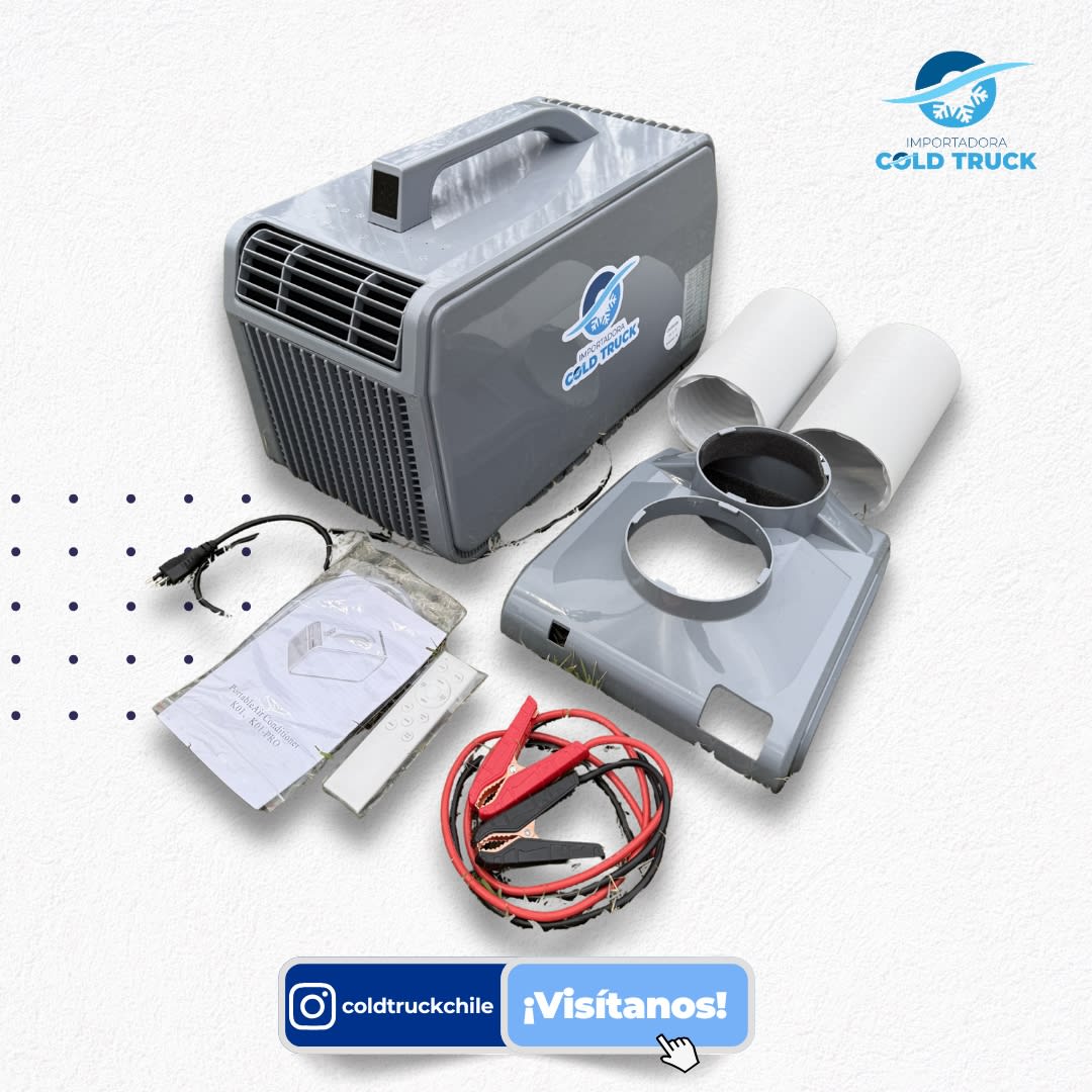 KIT DE AIRE ACONDICIONADO 5.500BTU 10 MT2 12/24V - 1600W -220V- Refrigerant:R410/250G DIMENSIONES 5 0