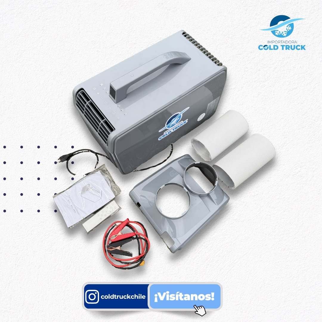 KIT DE AIRE ACONDICIONADO 5.500BTU 10 MT2 12/24V - 1600W -220V- Refrigerant:R410/250G DIMENSIONES 52