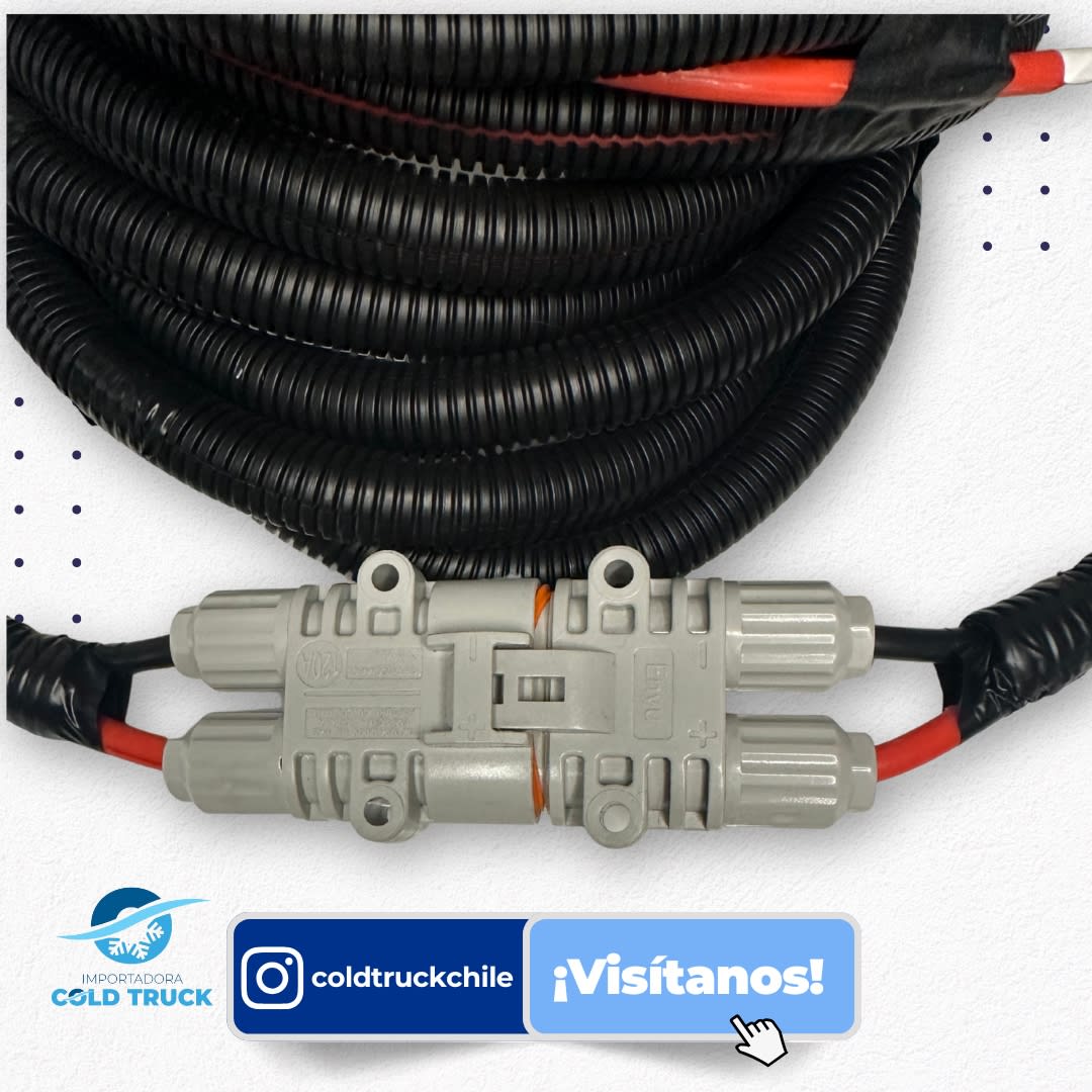 KIT DE CABLES 12V DE A/C ELECTRICO 6.5MT CON ACOPLES2