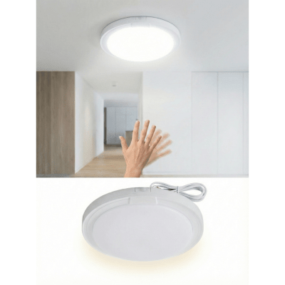 Panel LED Redondo con Sensor de Movimiento 24W | Luz Fría 6500K - Encendido Automático1