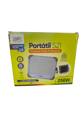 Proyector Solar Profesional S21 Logic 250W | Base Magnética, 1120 LEDs y Control Remoto1