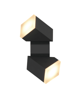 APLIQUE LED EXT 2 FOCOS 12,5W 700LM 100-240V 3000K IP54 GRIS OSCURO1