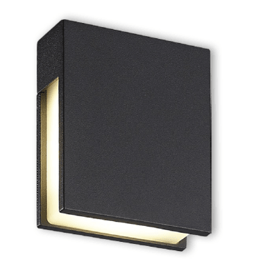 Aplique LED Exterior DELTA 4,8W Luz Cálida – Gris Oscuro1