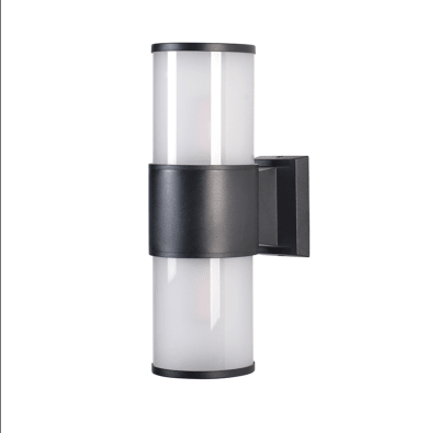 Aplique Doble Porta E27 Negro1