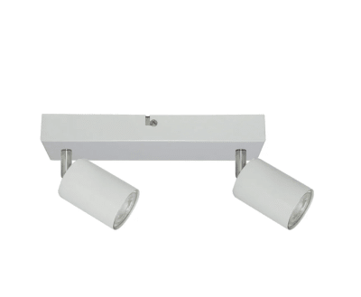 Aplique Sobrepuesto  2 Luces GU10 Blanco Iluminación Interior1