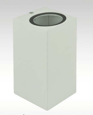 Aplique de Pared LED Rectangular 2 Luces GU10 Blanco IP54 Exterior e Interior1