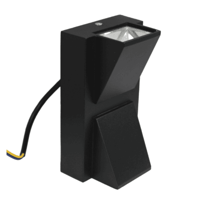 Aplique de Pared LED Bidireccional 2x3W 3000K IP65 Negro | Exterior1