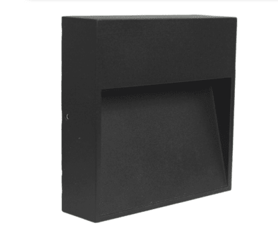 Aplique de Pared LED 6W 3000K IP54 Negro | Interior/Exterior1