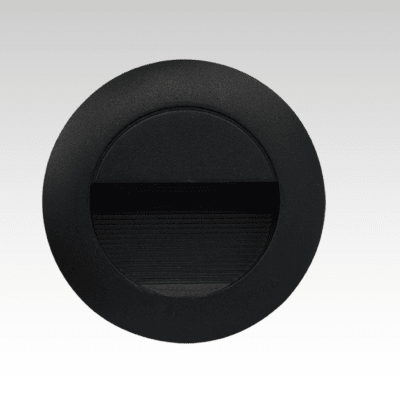 APLIQUÉ CIRCULAR EMBUTIDO 3W LED 3000K NEGRO1